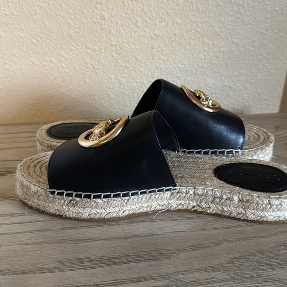 Coach Corey espadrille sandal black, like new size 8 - Picture 9 of 9